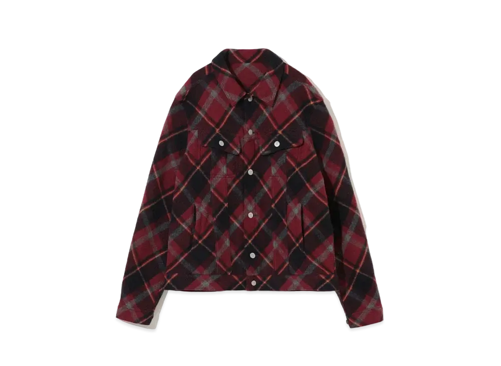 UNDERCOVER Wool Blend Mosser Jacket "Red"