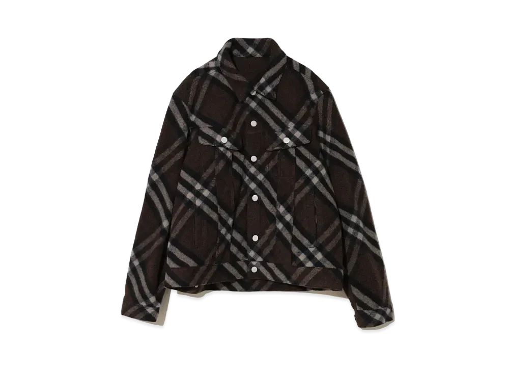 UNDERCOVER Wool Blend Mosser Jacket "Brown"