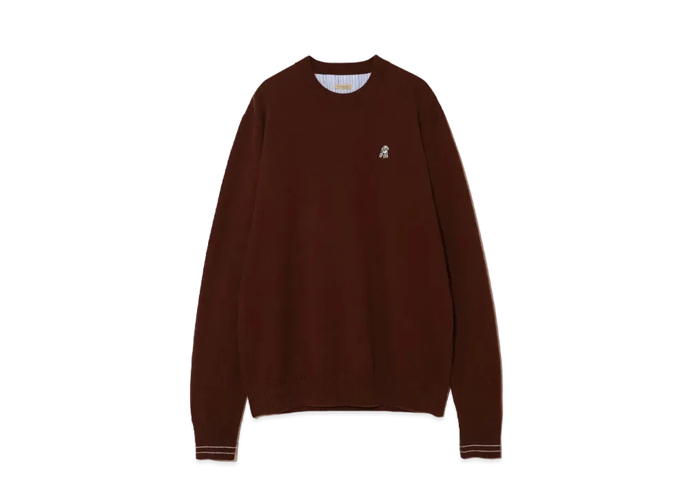 UNDERCOVER Cashmere Blend Wool Knit Pullover "Brown"