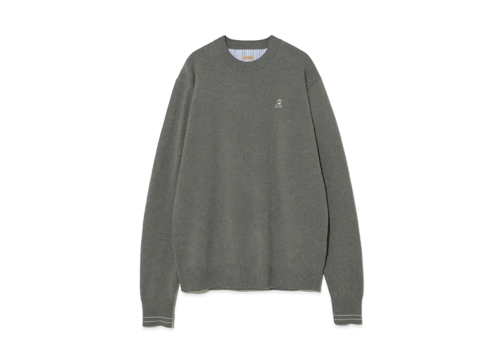 UNDERCOVER Cashmere Blend Wool Knit Pullover "Green Gray"