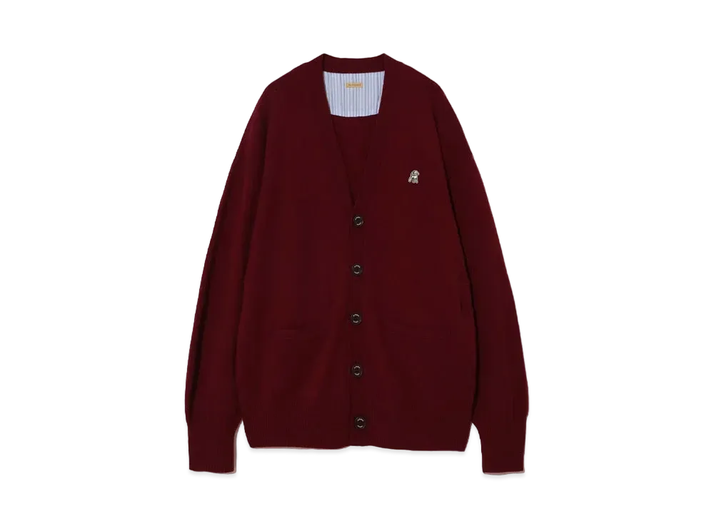 UNDERCOVER Cashmere Blend Wool Knit Cardigan "Bordeaux"