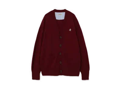 UNDERCOVER Cashmere Blend Wool Knit Cardigan "Bordeaux"
