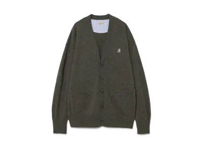 UNDERCOVER Cashmere Blend Wool Knit Cardigan "Top Khaki"