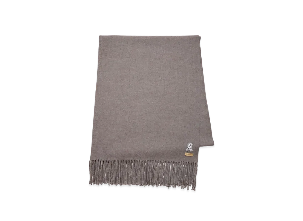 UNDERCOVER Cashmere Fringe Stole "Light Gray Brown"