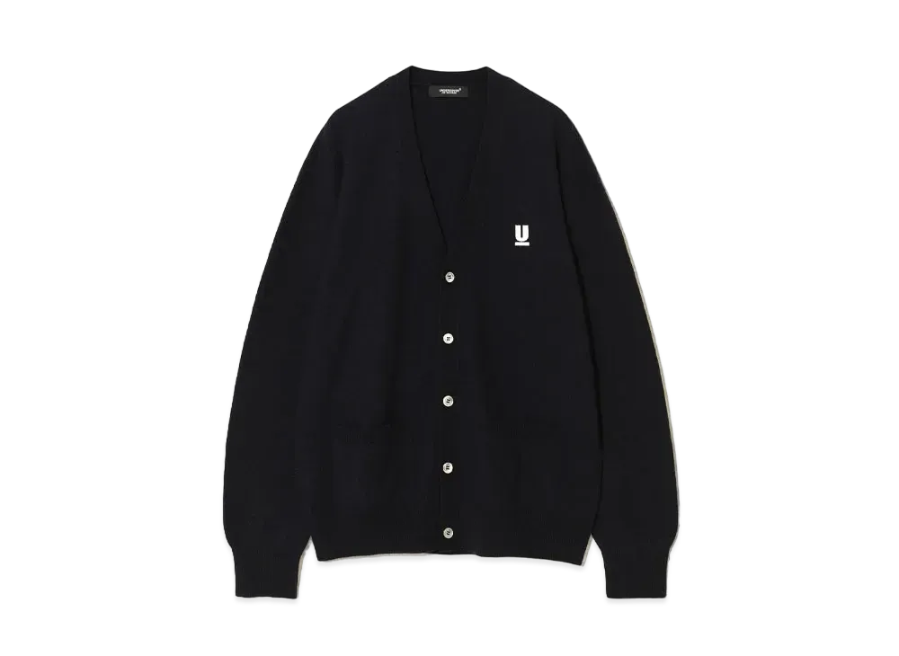 UNDERCOVER Wool Knit Cardigan "Navy"