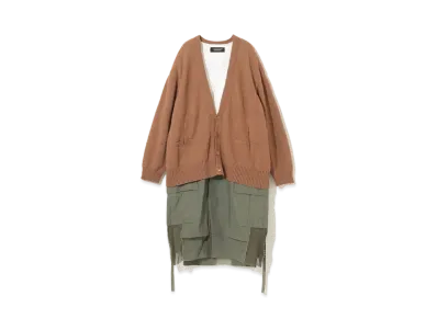 UNDERCOVER Angora Blend Wool Cardigan "Beige"