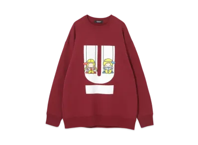 UNDERCOVER x SANRIO Big Sweatshirt Patty & Jimmy "Bordeaux"