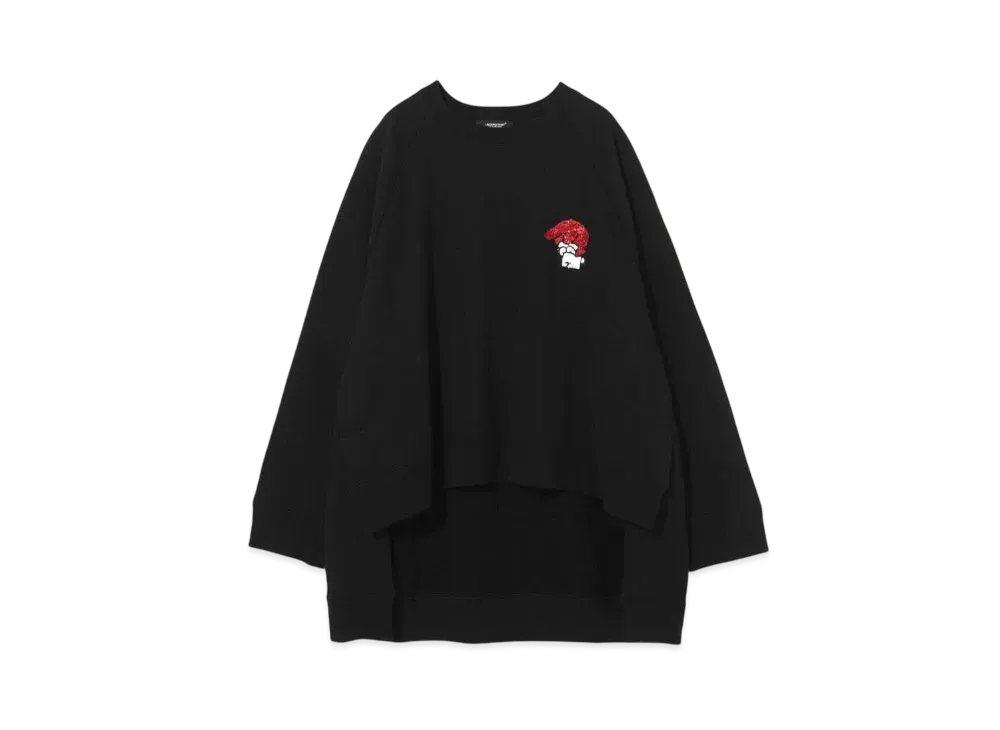 UNDERCOVER x SANRIO Front Short Sweatshirt "Black"