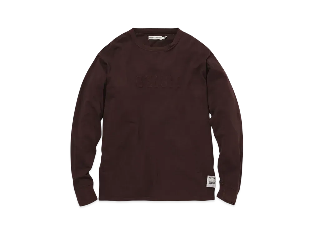 UNDERCOVER x nonnative OZISM Monk L/S Tee Cotton Paper Jersey Overdyed "Bordeaux"