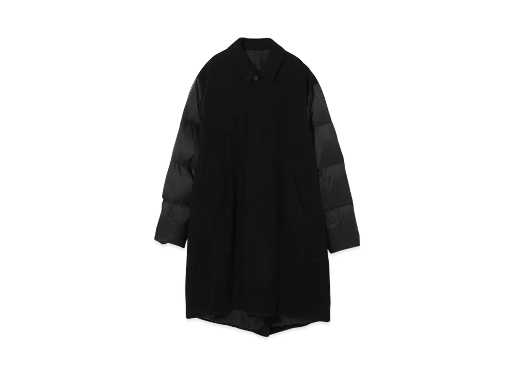UNDERCOVER Down-Trimmed Wool Trench Coat "Charcoal"