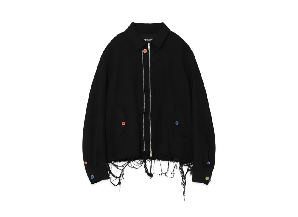UNDERCOVER Cotton Zip-Up Blouson "Black"