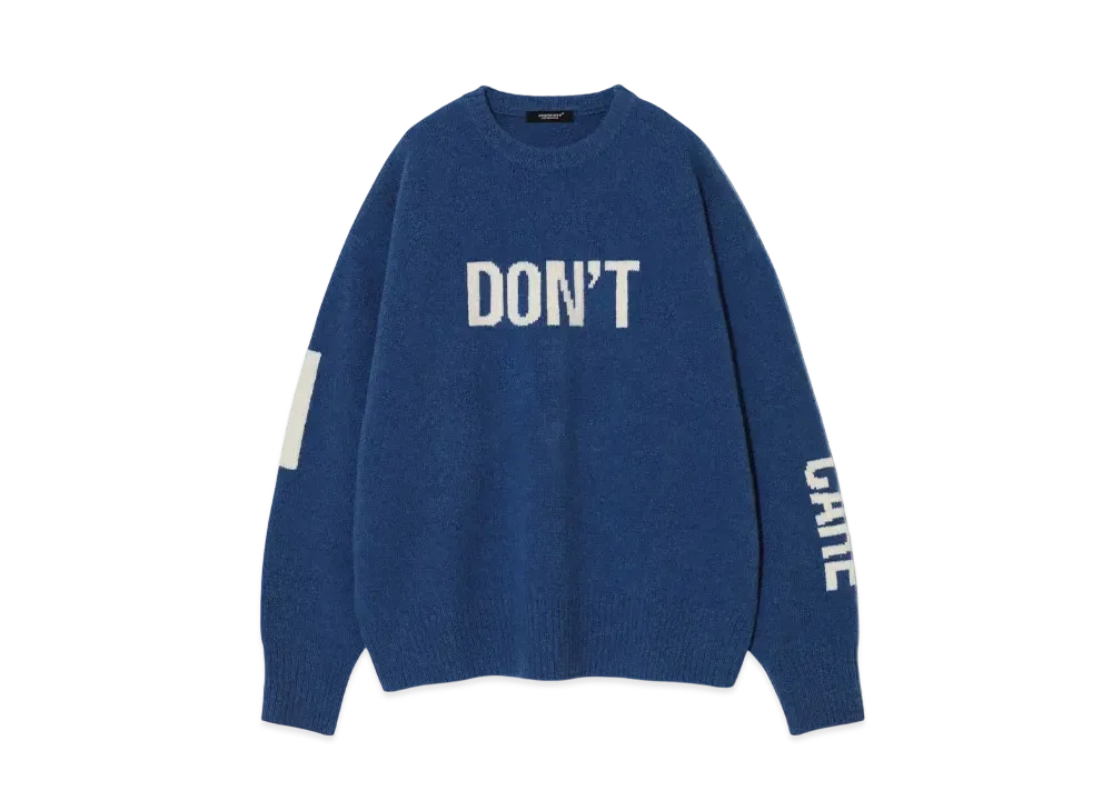 UNDERCOVER Wool Cashmere Knit Pullover "Blue"