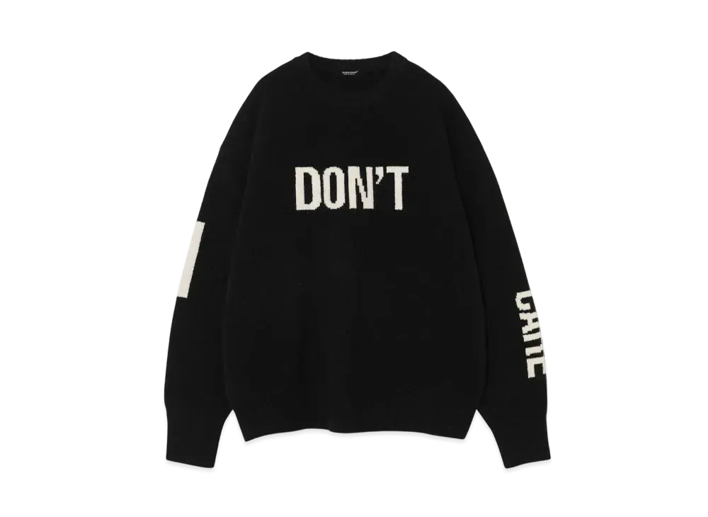 UNDERCOVER Wool Cashmere Knit Pullover "Black"