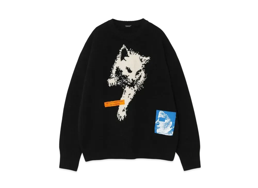 UNDERCOVER Wool Cashmere Knit Pullover "Black"