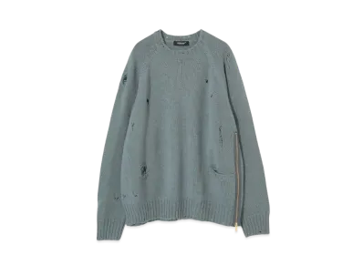 UNDERCOVER Wool Knit Pullover "Gray Blue"