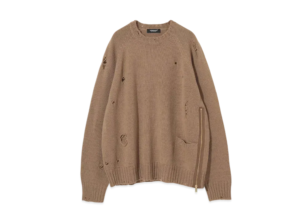 UNDERCOVER Wool Knit Pullover "Beige Brown"
