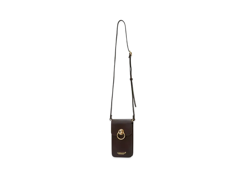UNDERCOVER Cowhide Leather Mobile Bag "Brown"