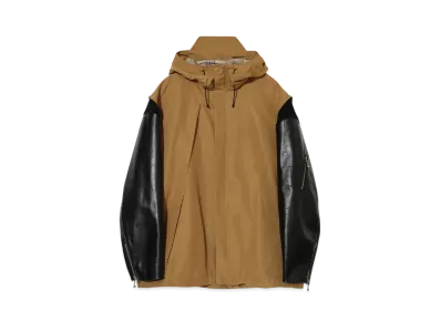 UNDERCOVER Leather Sleeve Mountain Parka "Beige"