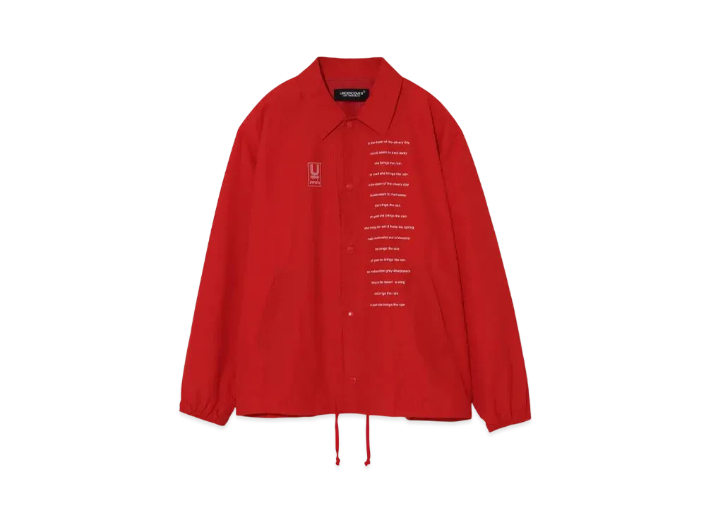 UNDERCOVER x CAN Nylon Coach Jacket "Red"
