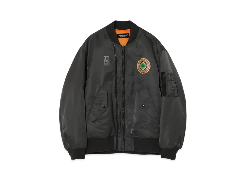 UNDERCOVER x CAN Nylon Ma-1 Jacket "Black"