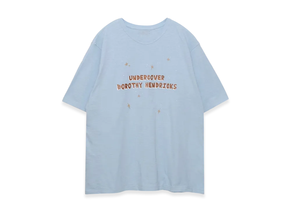 UNDERCOVER x Dorothy Hendricks Mens Glitter Print Tee "Light Blue"