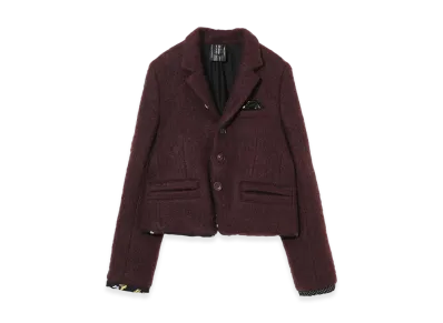 UNDERCOVER Wool Mohair Short Jacket "Bordeaux"