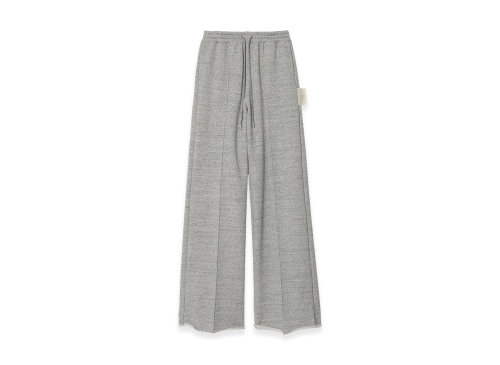 UNDERCOVER Cotton French Terry Pintuck Slacks "Top Gray"