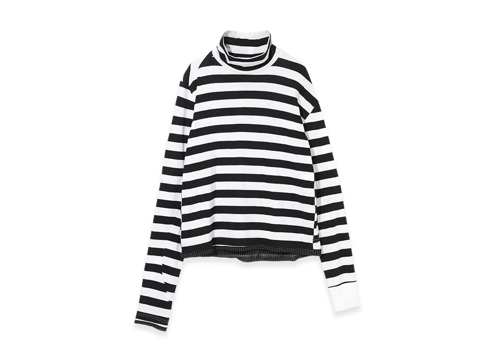 UNDERCOVER Cotton High-Neck Cut & Sewn "Blk Border"