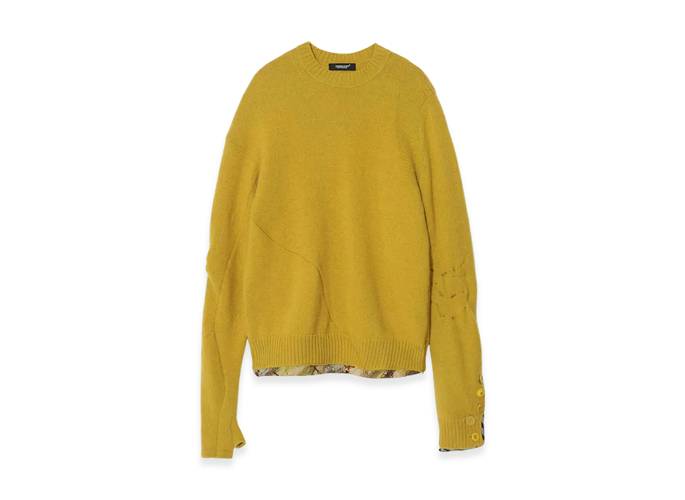 UNDERCOVER Angora Blend Wool Crewneck Knit "Yellow"