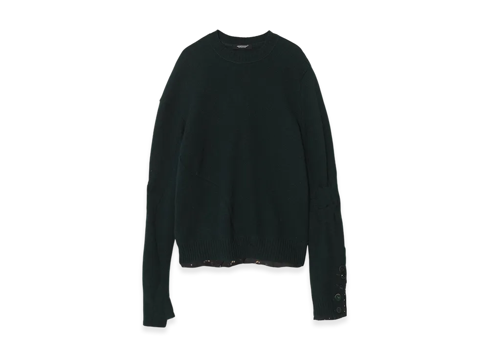 UNDERCOVER Angora Blend Wool Crewneck Knit "Green"