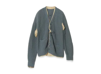 UNDERCOVER Alpaca Blend Wool Cardigan "Blue Gray"