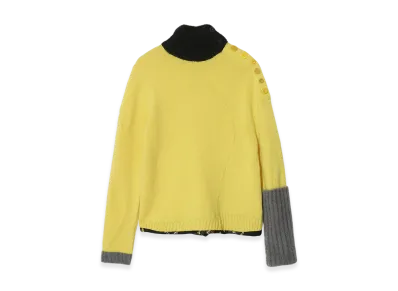 UNDERCOVER Cashmere Mohair Mix Knit Pullover "Yellow"