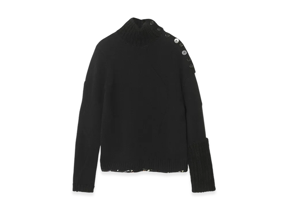 UNDERCOVER Cashmere Mohair Mix Knit Pullover "Black"
