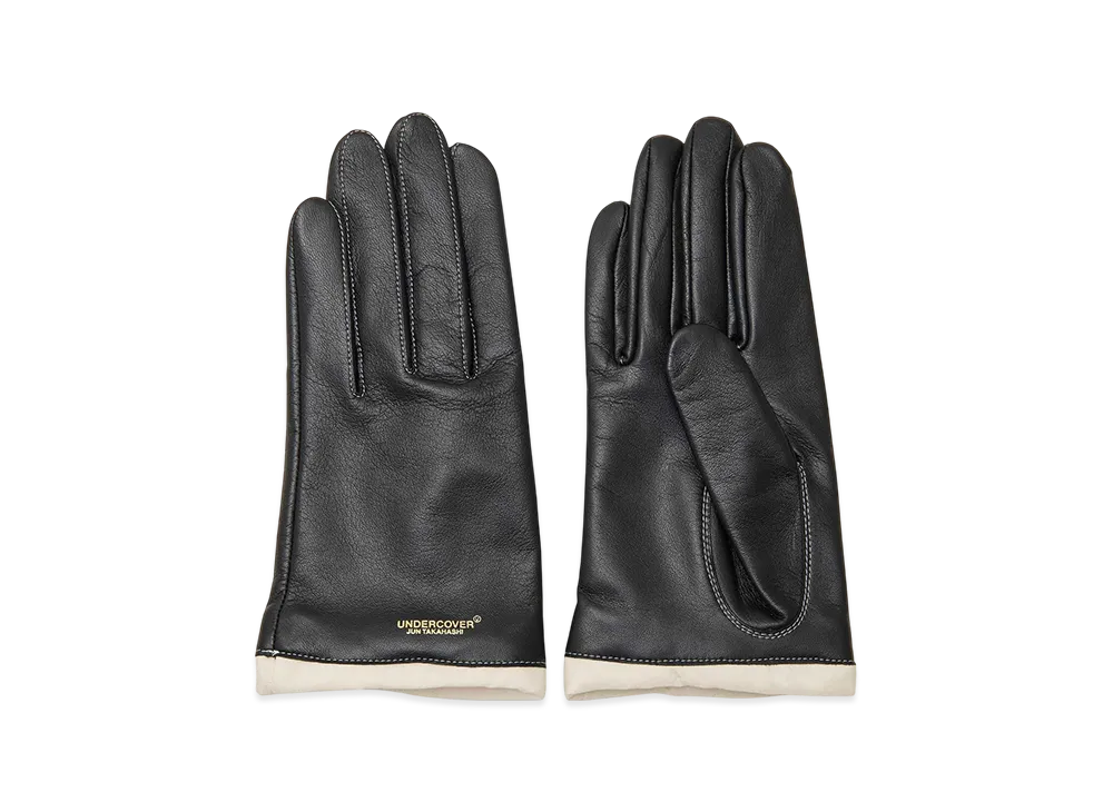 UNDERCOVER Sheepskin Gloves "Black"