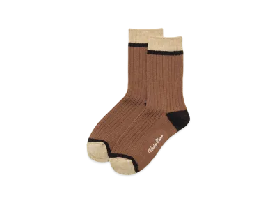 UNDERCOVER Acrylic Ribbed Socks "Brown"