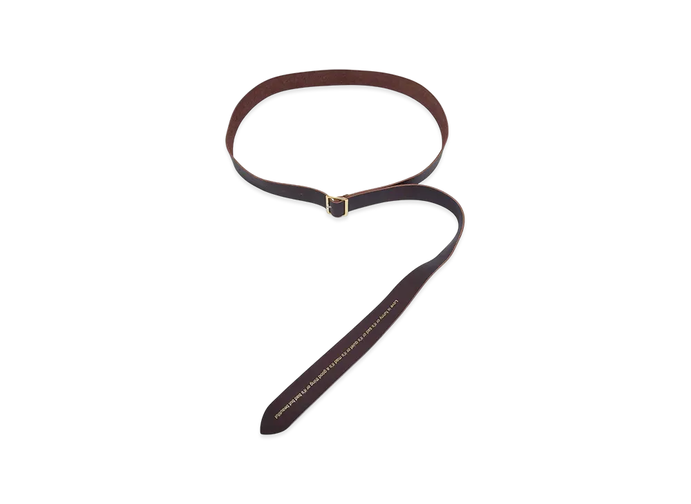 UNDERCOVER Cowhide Leather Belt "Dark Brown"