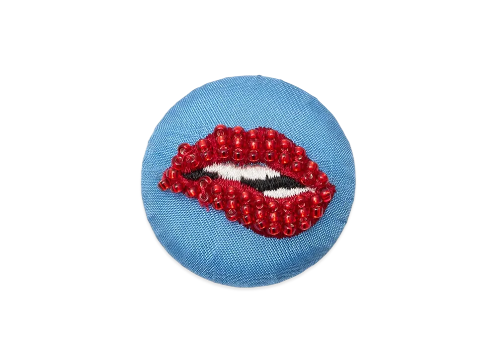 UNDERCOVER Silk Fabric Badge "Light Blue"