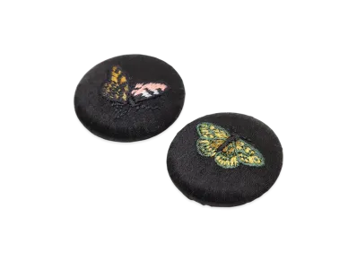 UNDERCOVER Fabric Embroidered Badge Set of 2 "Black"