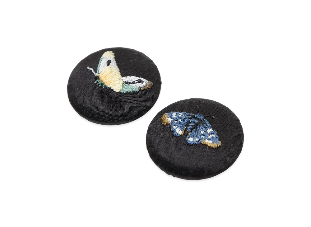 UNDERCOVER Fabric Embroidered Badge Set of 2 "Black"