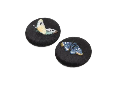 UNDERCOVER Fabric Embroidered Badge Set of 2 "Black"