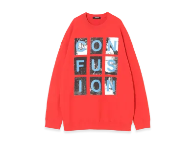 UNDERCOVER Cotton Sweat Big Pullover "Red"