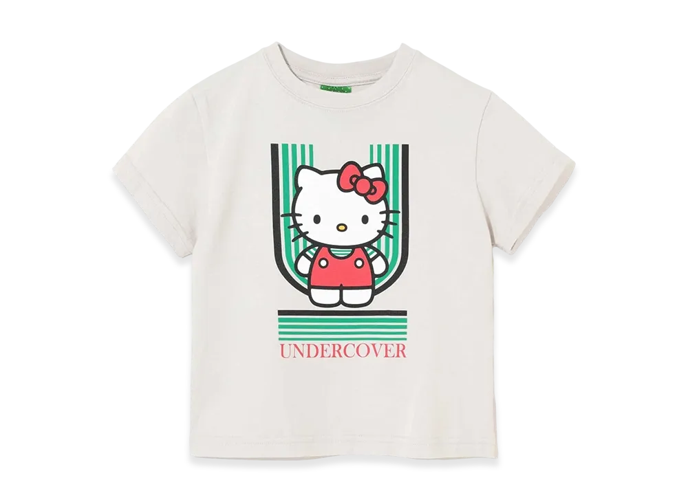 UNDERCOVER x Sanrio Kids Cotton T-Shirt (Hello Kitty) "Light Gray"