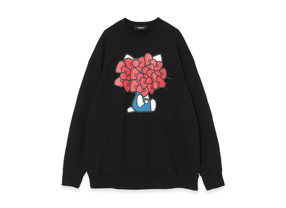 UNDERCOVER x Sanrio Cotton Fleece Lining Sweat Pullover (Hello Kitty) "Black"
