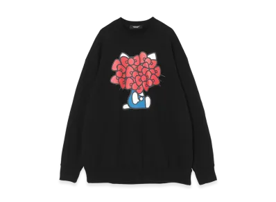UNDERCOVER x Sanrio Cotton Fleece Lining Sweat Pullover (Hello Kitty) "Black"