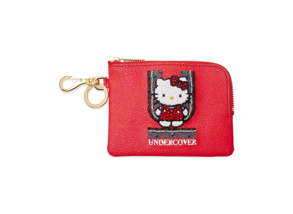 UNDERCOVER x Sanrio PVC Pouch Brass Keyring (Hello Kitty) "Red"
