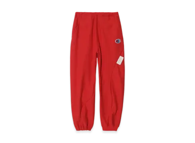 UNDERCOVER x Champion Cotton Polyester Fleece Lined Sweatpants "Red"