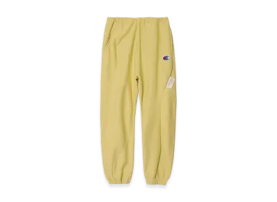 UNDERCOVER x Champion Cotton Polyester Fleece Lined Sweatpants "Light Yellow"
