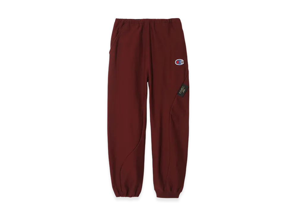 UNDERCOVER x Champion Cotton Polyester Fleece Lined Sweatpants "Bordeaux"