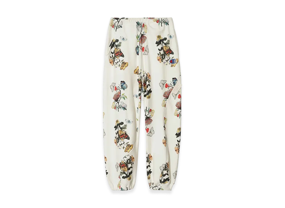 UNDERCOVER x Champion Cotton Polyester All Over Print Fleece Lined Sweatpants "Ivory Base"