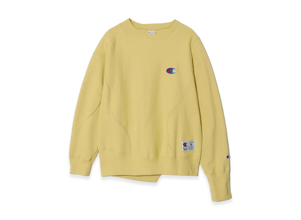 UNDERCOVER x Champion Cotton Polyester Fleece Lined Sweat Pullover "Light Yellow"